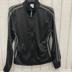 Black & Grey DT Tricot Warm Up Jacket Size M